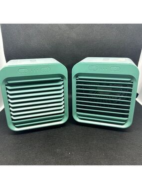 Set of two desktop mini cooling fans